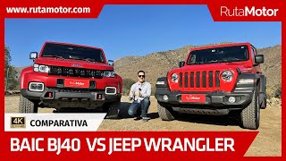 BAIC BJ 40 vs Jeep Wrangler Sport  4x4 tradicional usado o un Chino cero kilómetro Comparativa [upl. by Ilrebma]