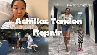 Achilles Tendon Rupture Surgery Journey [upl. by Hennie]