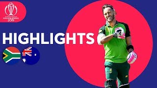 SA End Difficult CWC in Style  South Africa vs Australia  Highlights  ICC Cricket World Cup 2019 [upl. by Fougere529]