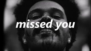 The Weeknd  Missed You Piano Version [upl. by Mercorr]