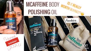 Honest review of Mcaffeine body polishing oil  2020  Best review  by purplepur [upl. by Harrat528]