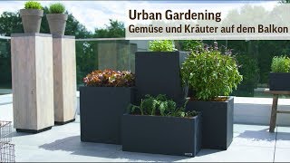 Urban Gardening auf dem Balkon  Gemüsebeet und Kräutergarten anlegen [upl. by Ynatsed]