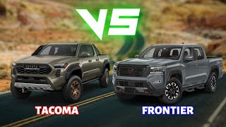 2024 Toyota Tacoma vs 2023 Nissan Frontier Who wins [upl. by Boigie]