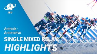 World Cup 2324 AntholzAnterselva Single Mixed Relay Highlights [upl. by Alyakim]