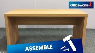 Oslo Desk Assembly Instructions [upl. by Amery940]