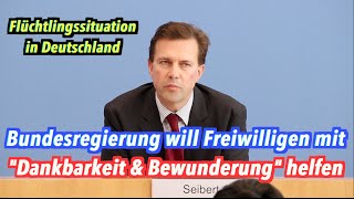 Bundesregierung will freiwilligen Helfern mit quotDankequot helfen [upl. by Freeman]