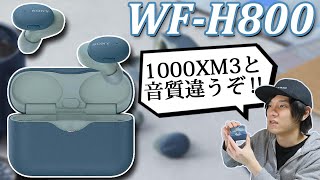 SONY WF1000XM3と音質も使用感も違うぞ‼ 完全ワイヤレスイヤホン 「SONY WFH800」 [upl. by Atreb]