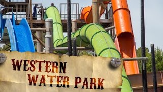 All Rides at Western Water Park Magaluf Mallorca Onride POV [upl. by Epilihp]