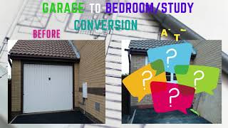 Garage conversion  Garage to BedroomStudy with en suite makeover  Full transformation [upl. by Barclay]