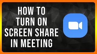 How to turn on Screen Share in Zoom Meeting in 2024 [upl. by Ahsirtal]