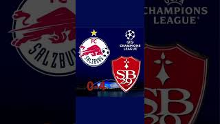 BREST ÉCRASE LE RB SALZBOURG stadebrestois29 rbsalzburg liguedeschampions football shortvideo [upl. by Calv]