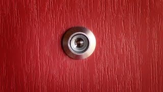 How to install a door viewer peep hole [upl. by Bajaj]