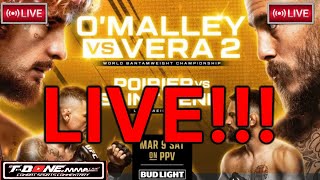 UFC 299 OMALLEY VS VERA 2 LIVE STREAM PLAYBYPLAY POIRIER VS SAINT DENIS [upl. by Auhsohey29]