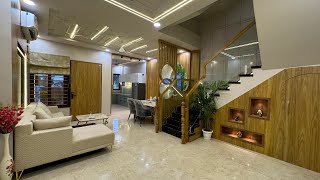 Tour Of 117Gaj Ultra Luxury Villa with 4Bedrooms and Premium Interior Design  175x60 house design [upl. by Wilscam]