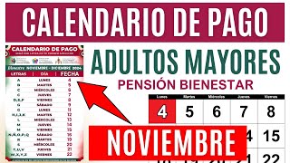 📢Calendario de Pago Pensión para Adultos Mayores📅 Depósito a recibir Día y Letra🚨 [upl. by Nettle506]