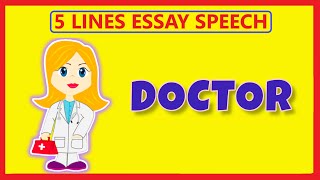 Doctor fancy dress lines  5 lines on doctor  Speech on doctor  Essay on doctor  Community helper [upl. by Lynnette]