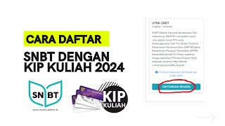 cara daftar kip kuliah jalur utbk snbt  cara daftar snbt utbk 2024 kip kuliah [upl. by Tanitansy]