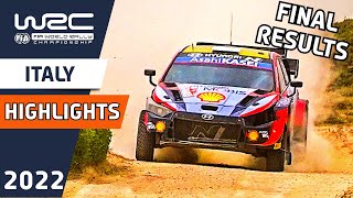 WRC Rally Highlights  Results of WRC Rally Italia Sardegna 2022 after the Final Day [upl. by Alemrac964]