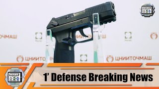 Russia unveils Poloz new 9x19mm caliber semiautomatic pistol 1 Defense Breaking News [upl. by Aleris]