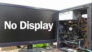 How to repair no display computer  Desktop not working computerisnotworking [upl. by Nodmac]