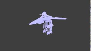 Robotech veritech transformation test 2  Blender 276 [upl. by Cavit979]