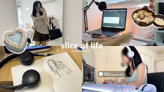 LIFE LATELY 💌 busy life as a design student daily routine cooking sketchbook tour amp more [upl. by Reaht221]