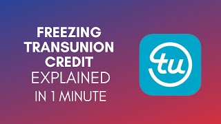 How To Freeze Transunion Credit 2024 [upl. by Behrens]