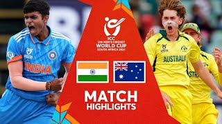 India vs Australia  Final Match Highlights  U19 CWC 2024 [upl. by Niai]