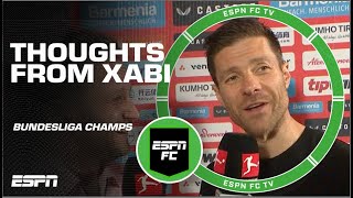 Xabi Alonso thinks EVERYONE at Bayer Leverkusen deserves credit 🏆  ESPN FC [upl. by Anij]