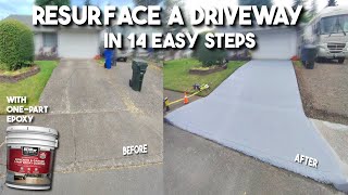 How To Resurface Driveways Step By Step Tutorial [upl. by Latia]