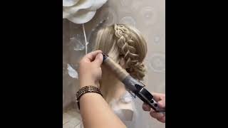 COMO HACER UN PEINADO RECOGIDO ELEGANTE CON TRENZA PARA BODAS O DE NOCHE FACIL Y RAPIDO [upl. by Joab163]