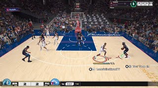 NBA 2K25 WHAT A SWEATY STARTING 5 GAME LOOKS LIKE [upl. by Suvart]