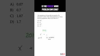 Is this SAT Percent Word Problem Confusing satmath [upl. by Carlton]