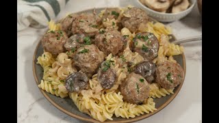 Slow Cooker Meatball Stroganoff [upl. by Eryn600]