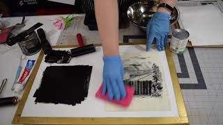 How to Print a Pronto Plate Lithograph By Hand [upl. by Syck]