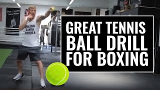 Great tennis ball drill for boxing  Subscribe for more [upl. by Graniah]