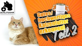 🔥Gutes Katzenfutter  hochwertiges Katzenfutter erkennen Analytische Bestandteile [upl. by Eila]