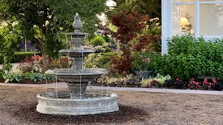 Installing a GORGEOUS 6’ Tall Fountain ⛲️🥰💚  Garden Answer [upl. by Suoivatnom]