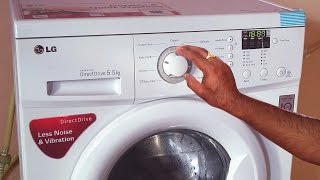 lg front load washing machine demo  how to use front load washing machine fully automatic washer [upl. by Enaillil950]