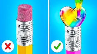 GENIUS SCHOOL HACKS  Smart DIY Tricks and Cool Crafts by 123 GO GLOBAL [upl. by Edijabab]