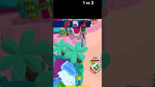 1 vs 3 with Dynamike dynamike bs brawl brawlstars stars 1vs3clutch [upl. by Joliet]