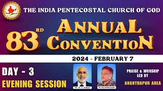 83rd IPC ANDHRA PRADESH ANNUAL CONVENTION DAY3 EVENING SESSION [upl. by Caputto]