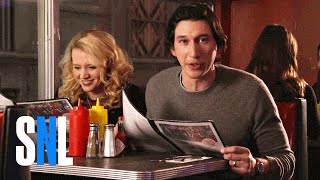 SNL Host Adam Driver amp Kate McKinnon Grab a Bite at The Diner [upl. by Bigler]