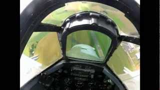 Cockpit footage from Biltema Spitfire displaying at Jarlsberg Airshow 2012 [upl. by Eseenaj]