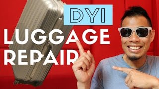 DIY Luggage Repair  How to FIX Broken Luggage with Sugru [upl. by Namialus]