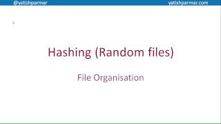 Hashing  A Level Computer Science [upl. by Nolrev250]