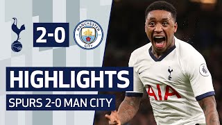 HIGHLIGHTS  SPURS 20 MAN CITY  STEVEN BERGWIJN SCORES WONDER GOAL ON DREAM DEBUT [upl. by Yznyl474]