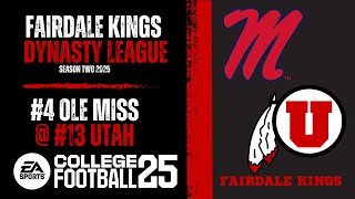 FAIRDALE KINGS 4 OLE MISS  13 UTAH LIVE STREAM [upl. by Ignace]