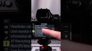 Nikon Z5 Fully Manual Lens Settings Overview SHORTS [upl. by Haisej]