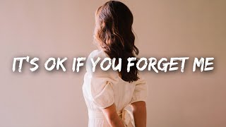 Astrid S  It´s Ok If You Forget Me Lyrics [upl. by Erolyat]